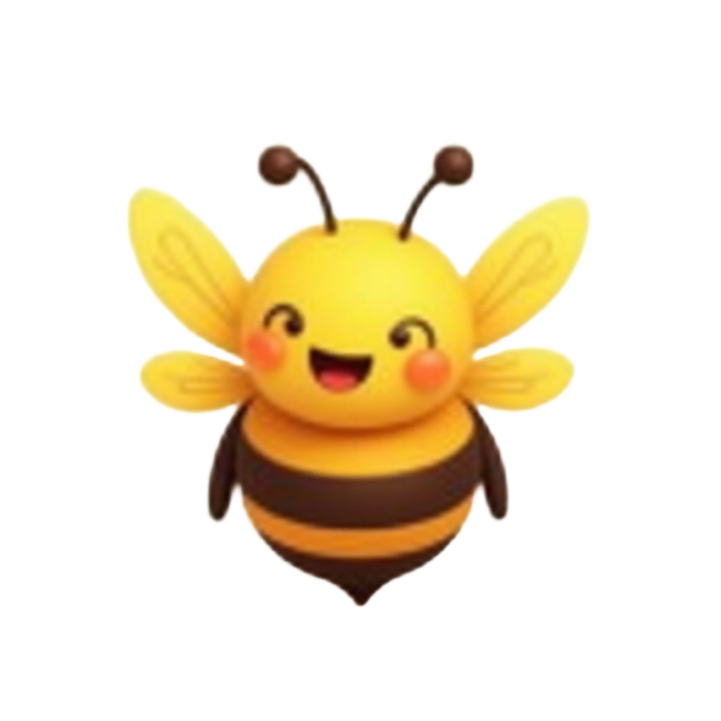 Happy Cartoon Bee